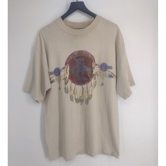 Habitat Other - VTG Habitat Wilderness Native American Dreamcatcher Distress T-Shirt Mens XL